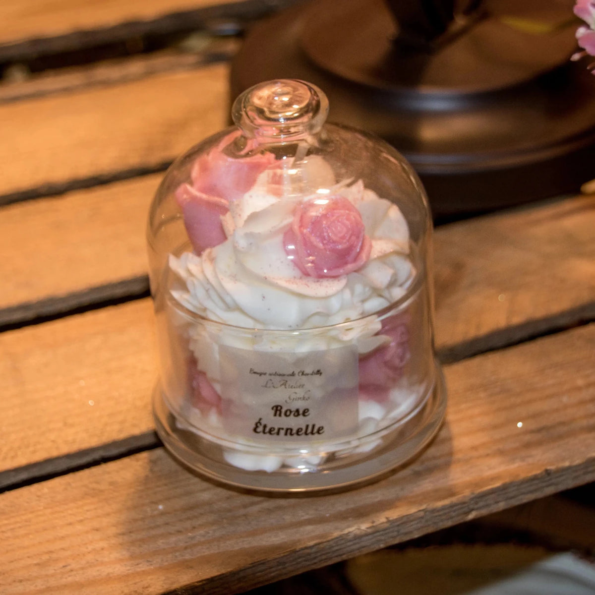 Bougie chantilly sous Cloche différentes couleurs disponibles – L'Atelier Ginko