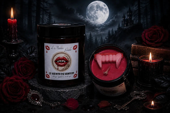 Bougie parfumée La Danse des Vampires – Cire de soja artisanale - L'Atelier Ginko - Boutique en Ligne