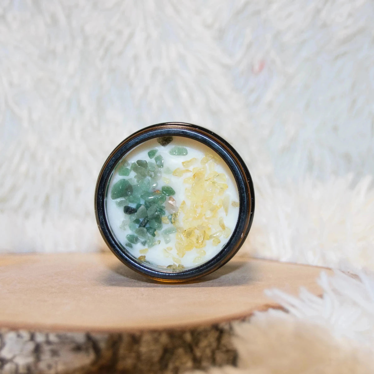 Bougie parfumée Lithothérapie Abondance - L'Atelier Ginko - Boutique en Ligne