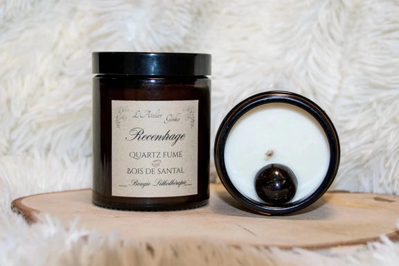 Bougie parfumée Lithothérapie Recentrage - L'Atelier Ginko - Boutique en Ligne