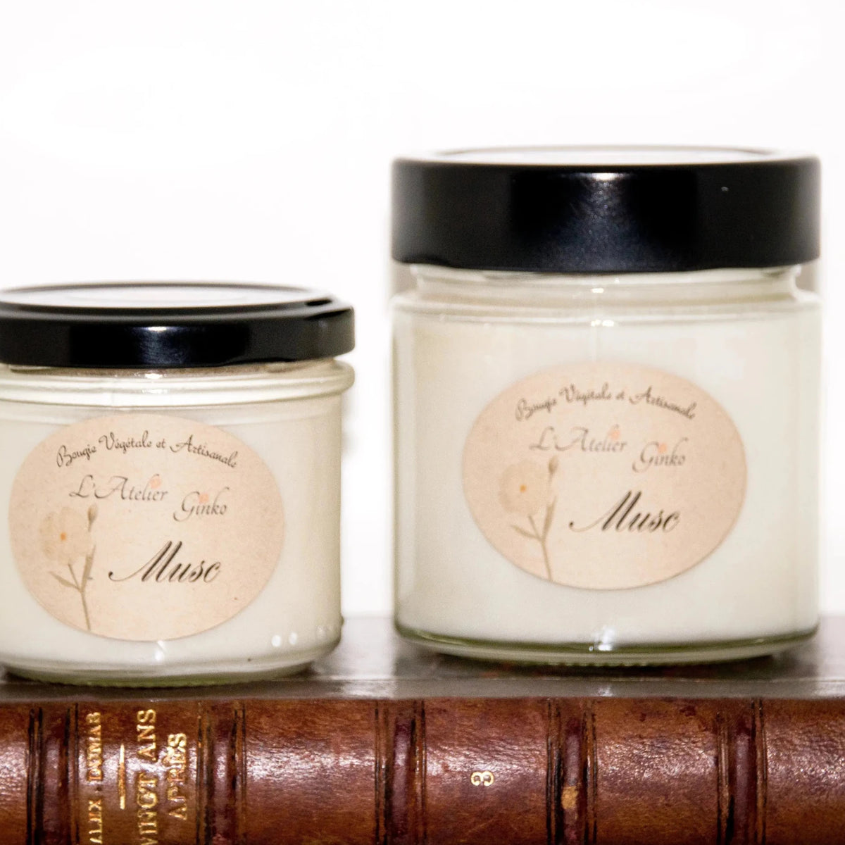 Bougie parfumée Musc cire de soja artisanale - L'Atelier Ginko