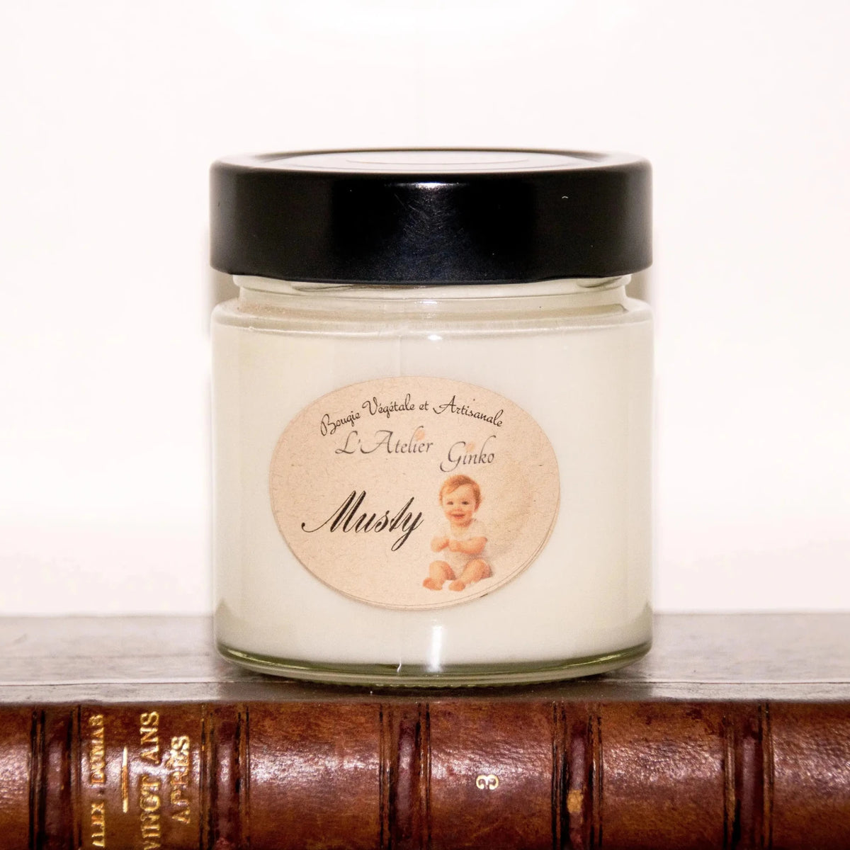 Bougie parfumée Musty cire de soja artisanale - L'Atelier Ginko
