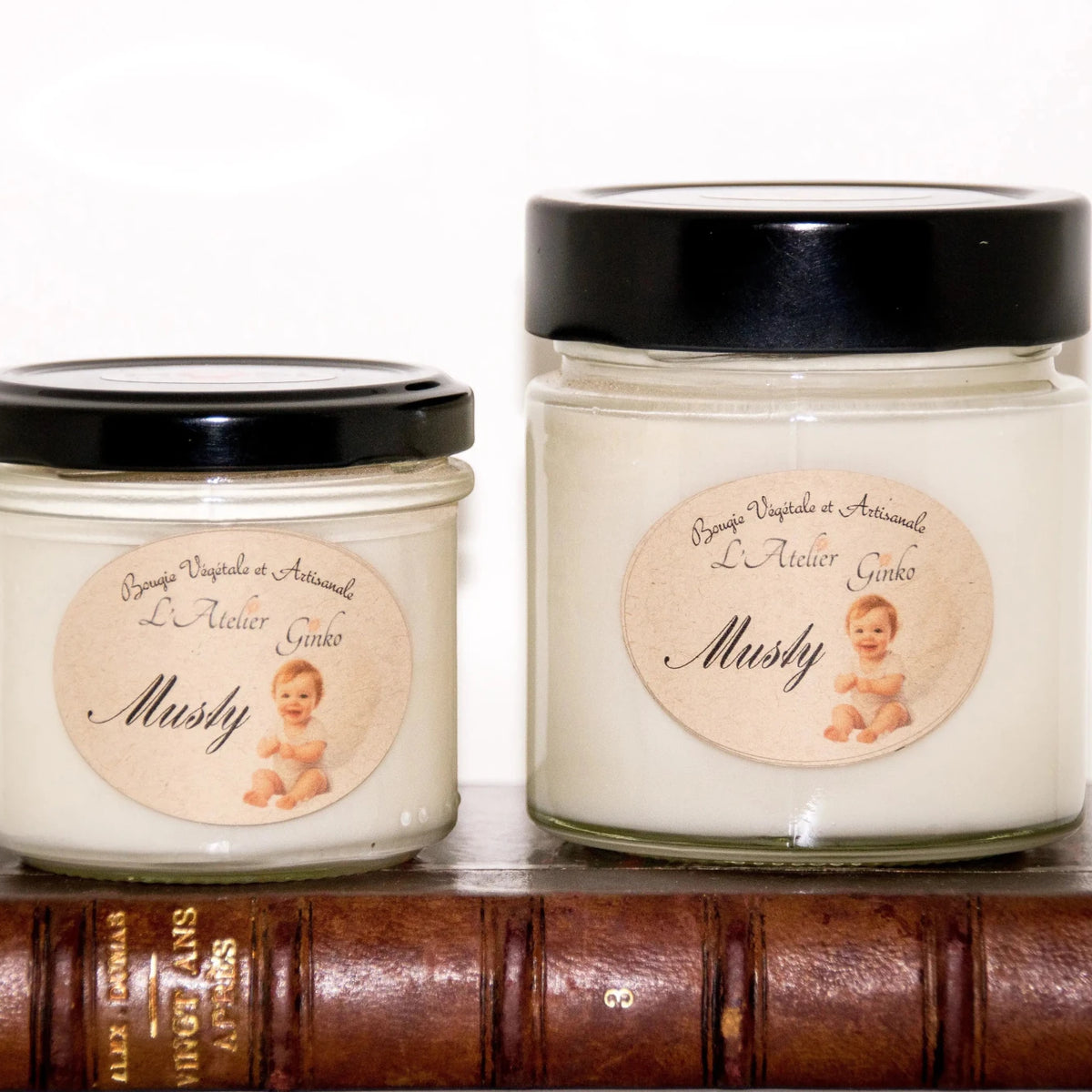 Bougie parfumée Musty cire de soja artisanale - L'Atelier Ginko