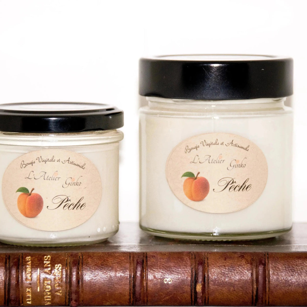 Bougie parfumée Pêche - L'Atelier Ginko - Boutique en Ligne