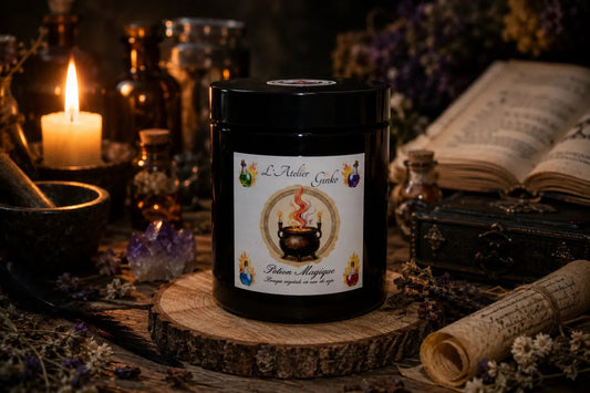 Bougie parfumée Potion Magique – Cire de soja artisanale - L'Atelier Ginko - Boutique en Ligne