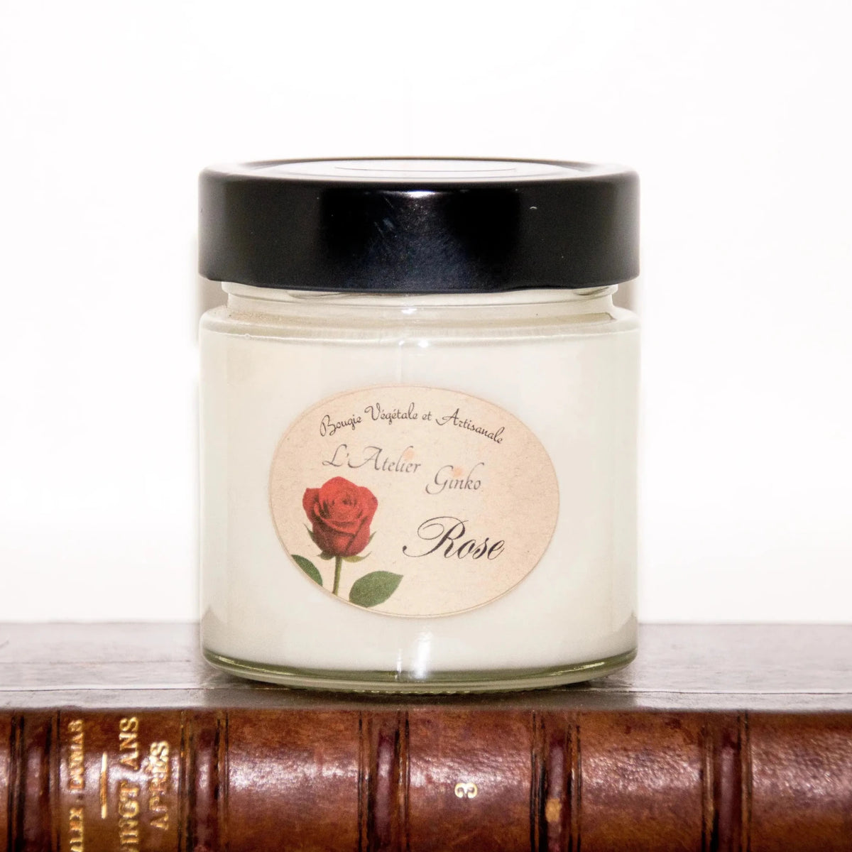 Bougie parfumée Rose cire de soja artisanale - L'Atelier Ginko