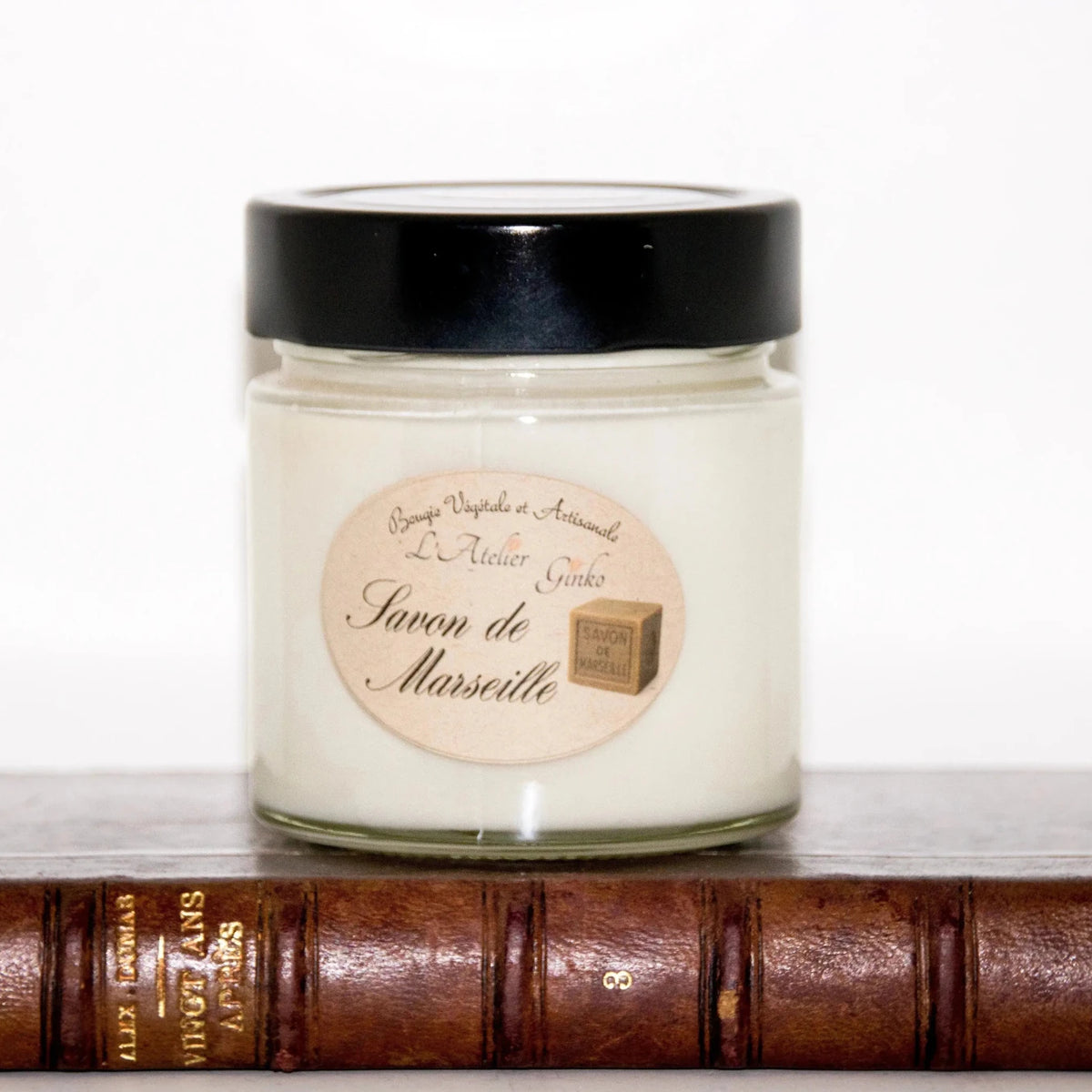 Bougie parfumée Savon de Marseille cire de soja artisanale - L'Atelier Ginko