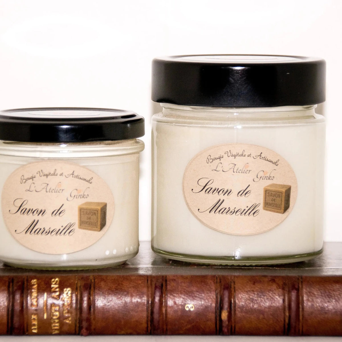 Bougie parfumée Savon de Marseille cire de soja artisanale - L'Atelier Ginko