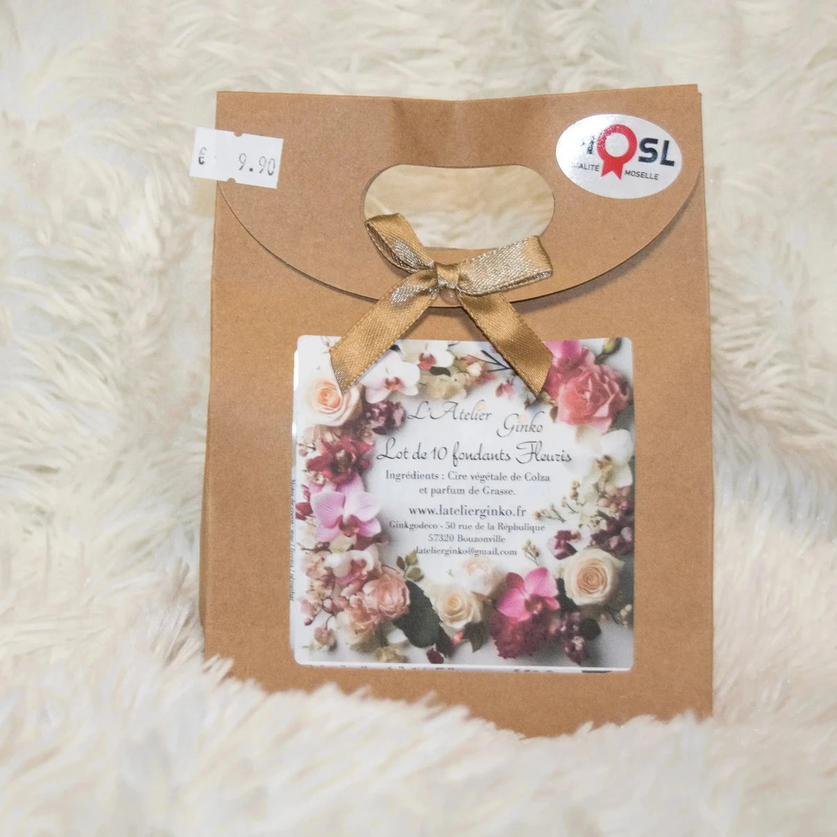 Coffret fondants parfumés vue intérieure cire végétale - L'Atelier Ginko