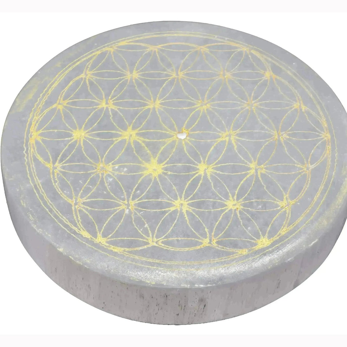 Porte-encens Sélénite Fleur de Vie accessoire zen purification – L'Atelier Ginko