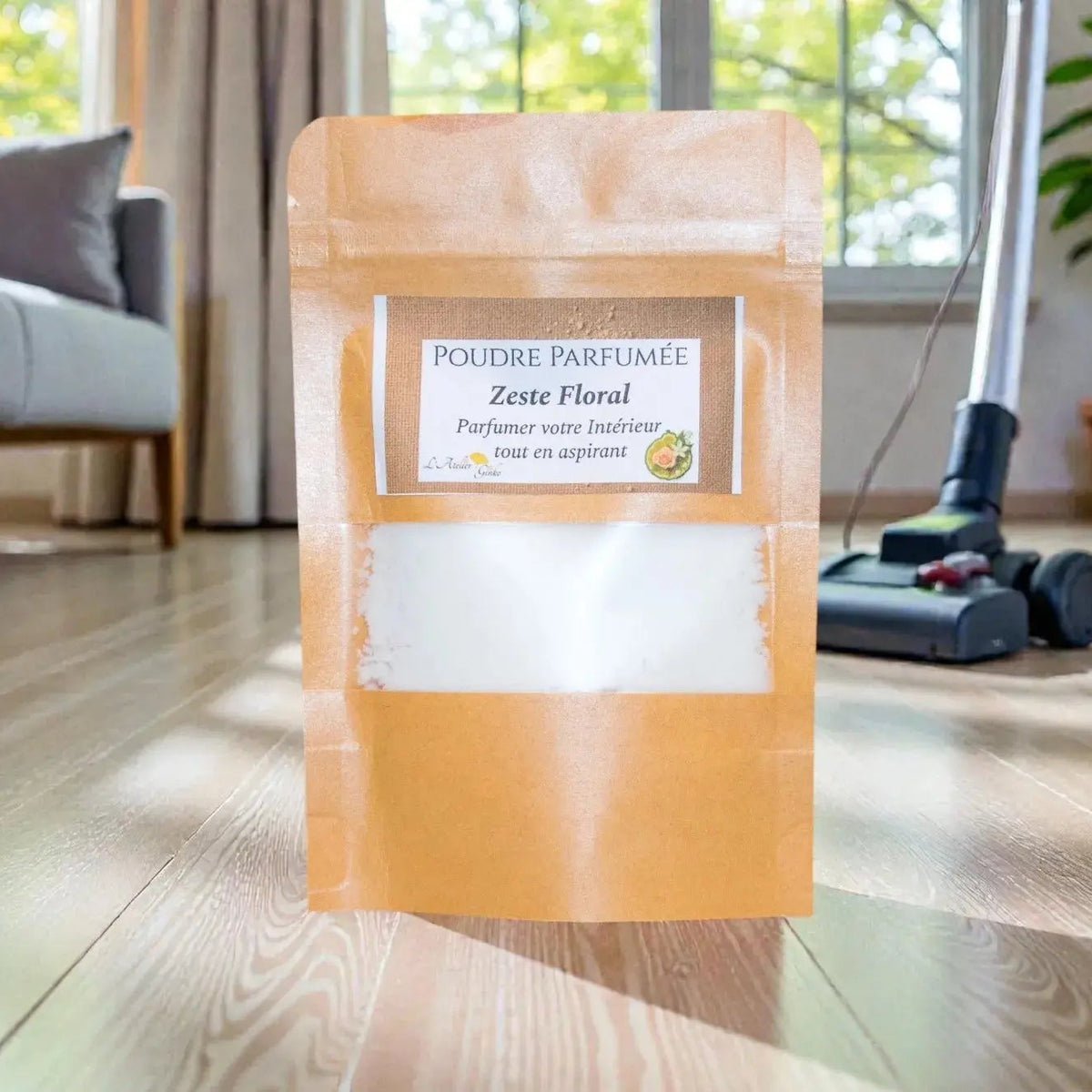 Poudre d'Aspirateur Zeste Floral - L'Atelier Ginko - Boutique en Ligne