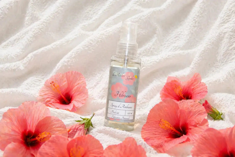 Spray d'Ambiance Hibiscus - L'Atelier Ginko - Boutique en Ligne